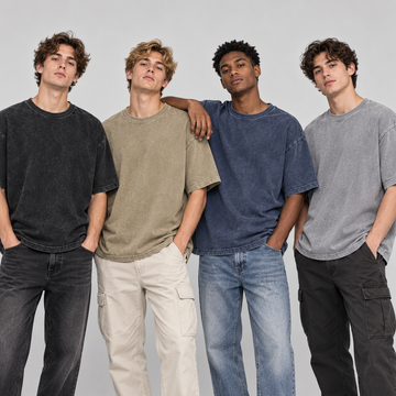 Pack of 4 UrbanWash t-shirts | Oversized vintage style