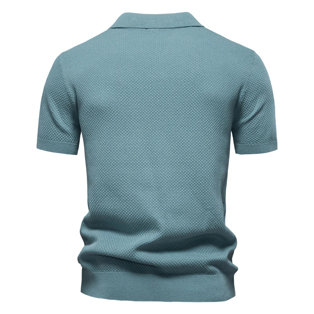 AirKnit men's casual knit polo product view