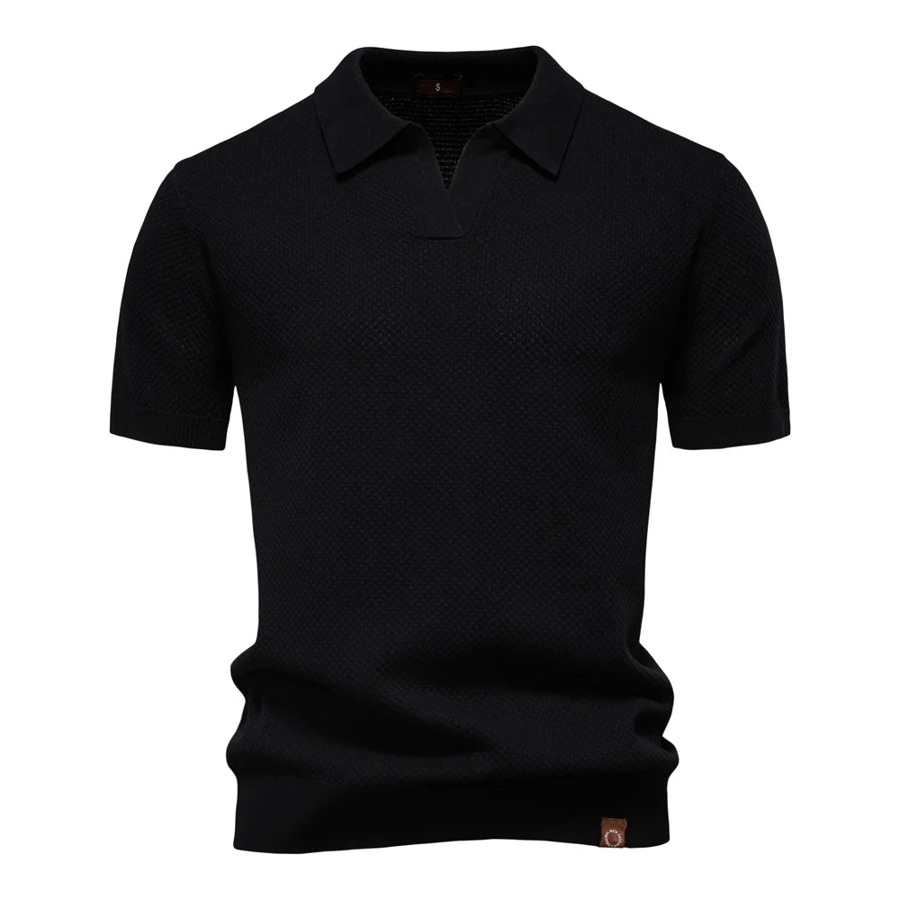 AirKnit casual men's polo detail