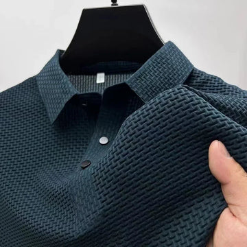 CoreFlex men's breathable knit polo shirt