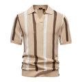 RibbedLine men's casual ribbed polo