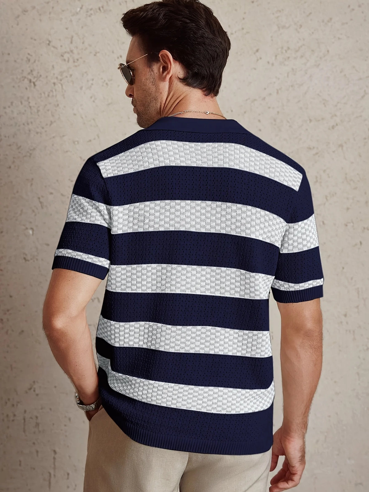 LineCraft men's short-sleeve knit polo