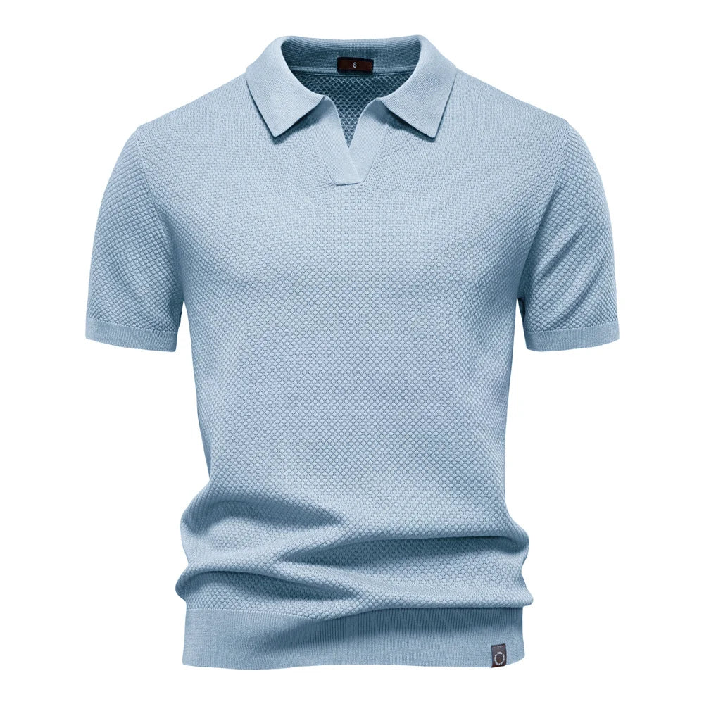 AirKnit knit polo shirt detail