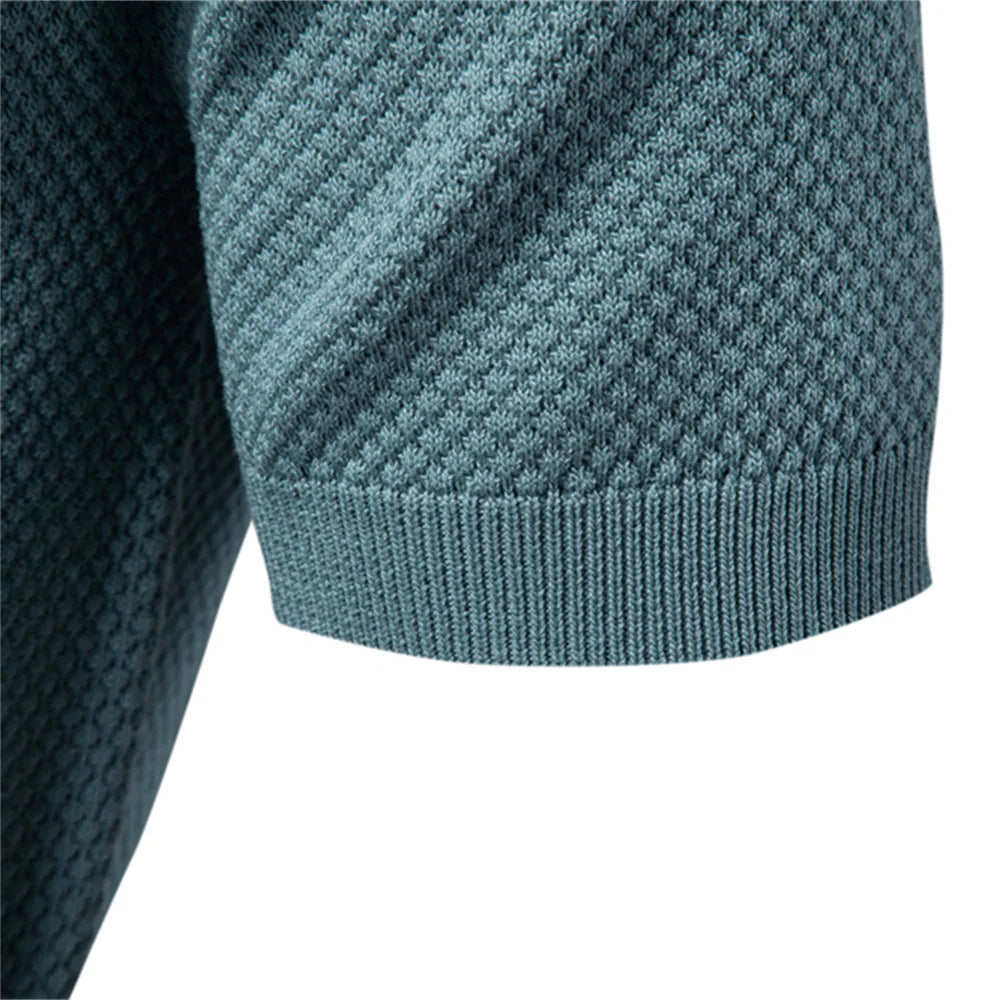 AirKnit men's solid-color polo view