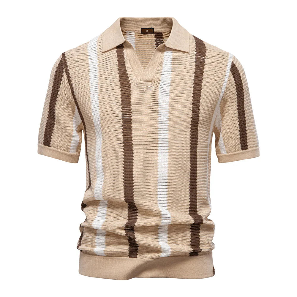 RibbedLine men's everyday knit polo