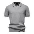 AirKnit breathable polo detail view