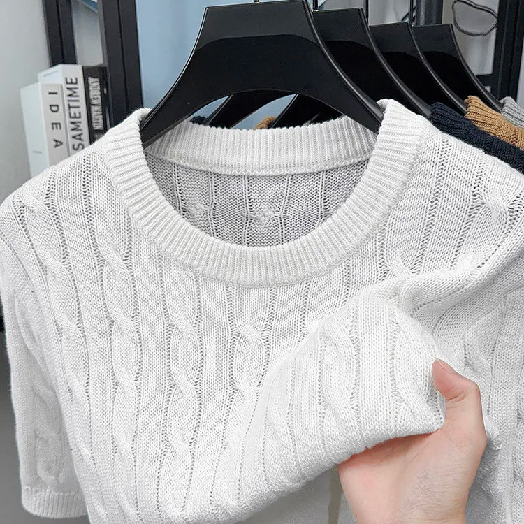 CableCore thin-knit cotton T-shirt