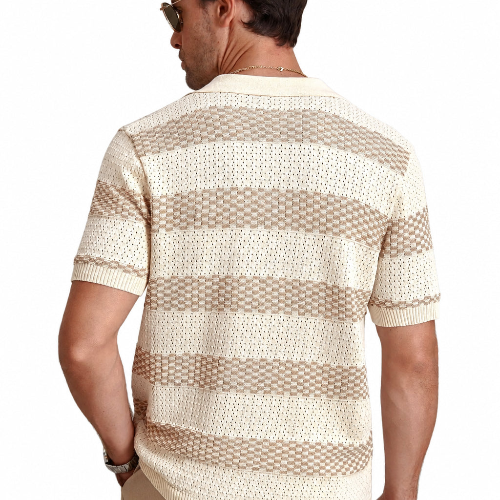 LineCraft men's knit polo product view